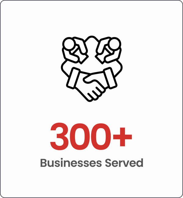 300 Businesses Served 300 Businesses Served