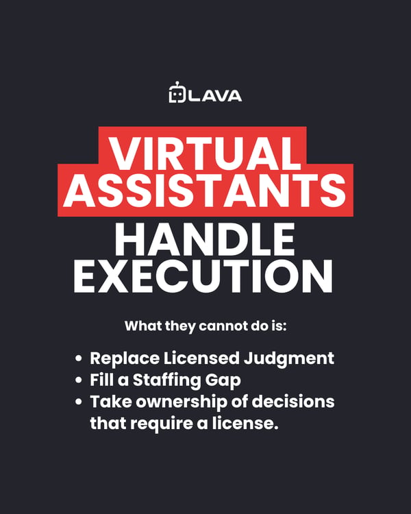 Infographics showing How Does Your Agency Understand What a Virtual Assistant Can and Cannot Own?